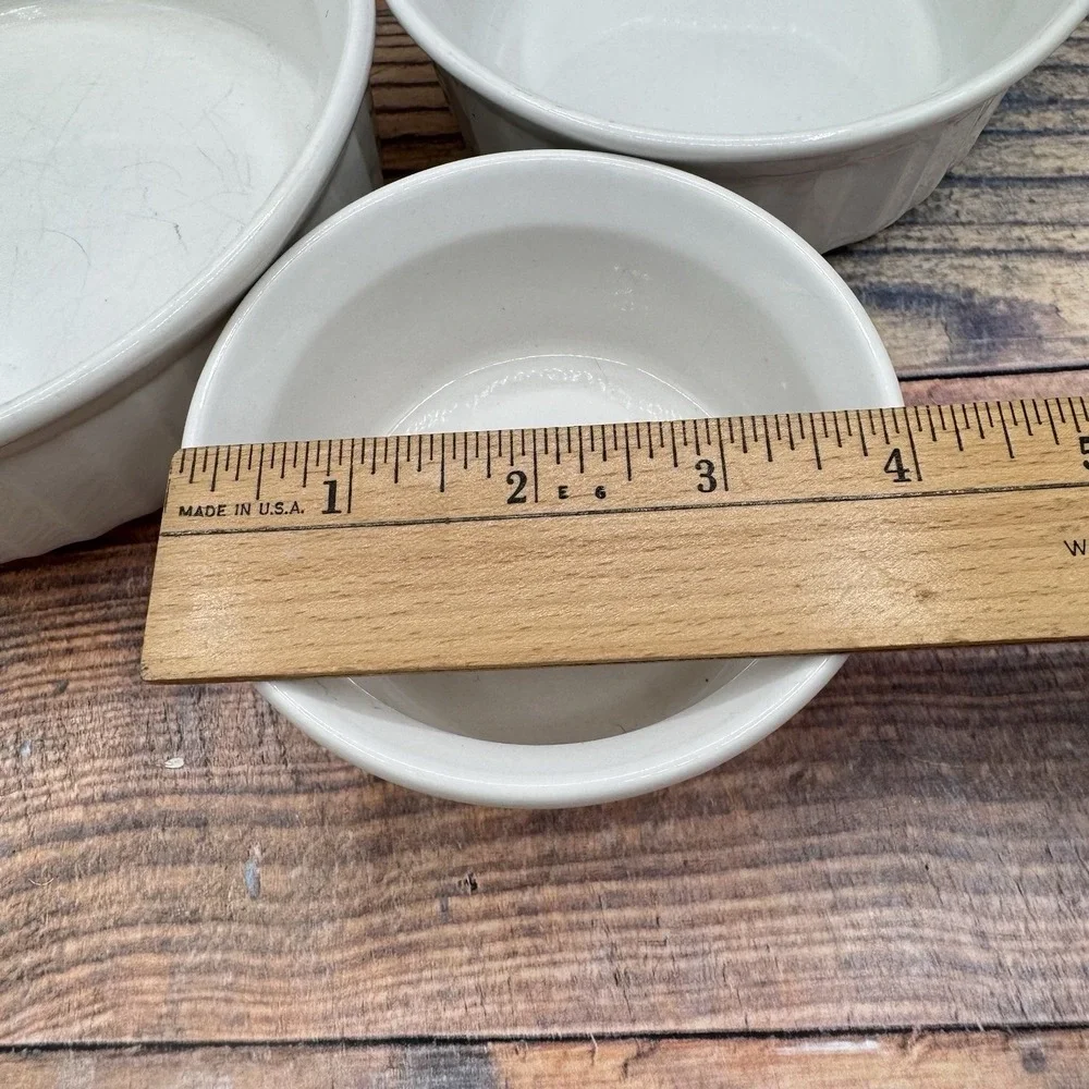 CorningWare French White Set of 3 Baking Dishes Casseroles 24oz 16oz 7oz